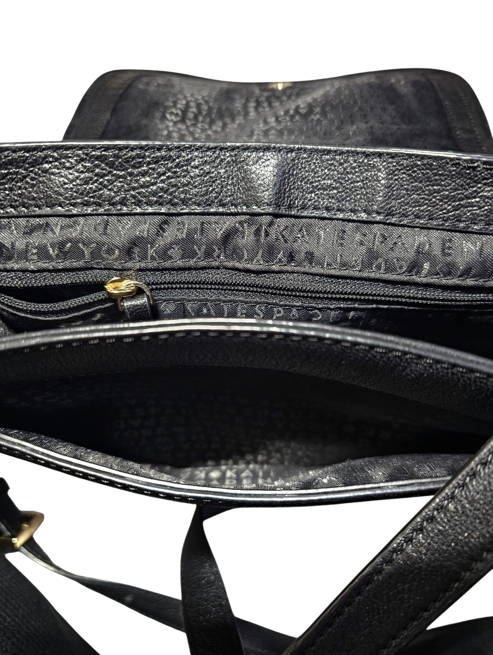 Kate Spade Pratt Street Small Rianne Blk GOAT LEATHER & Suede Tassel Bag - Picture 8 of 16